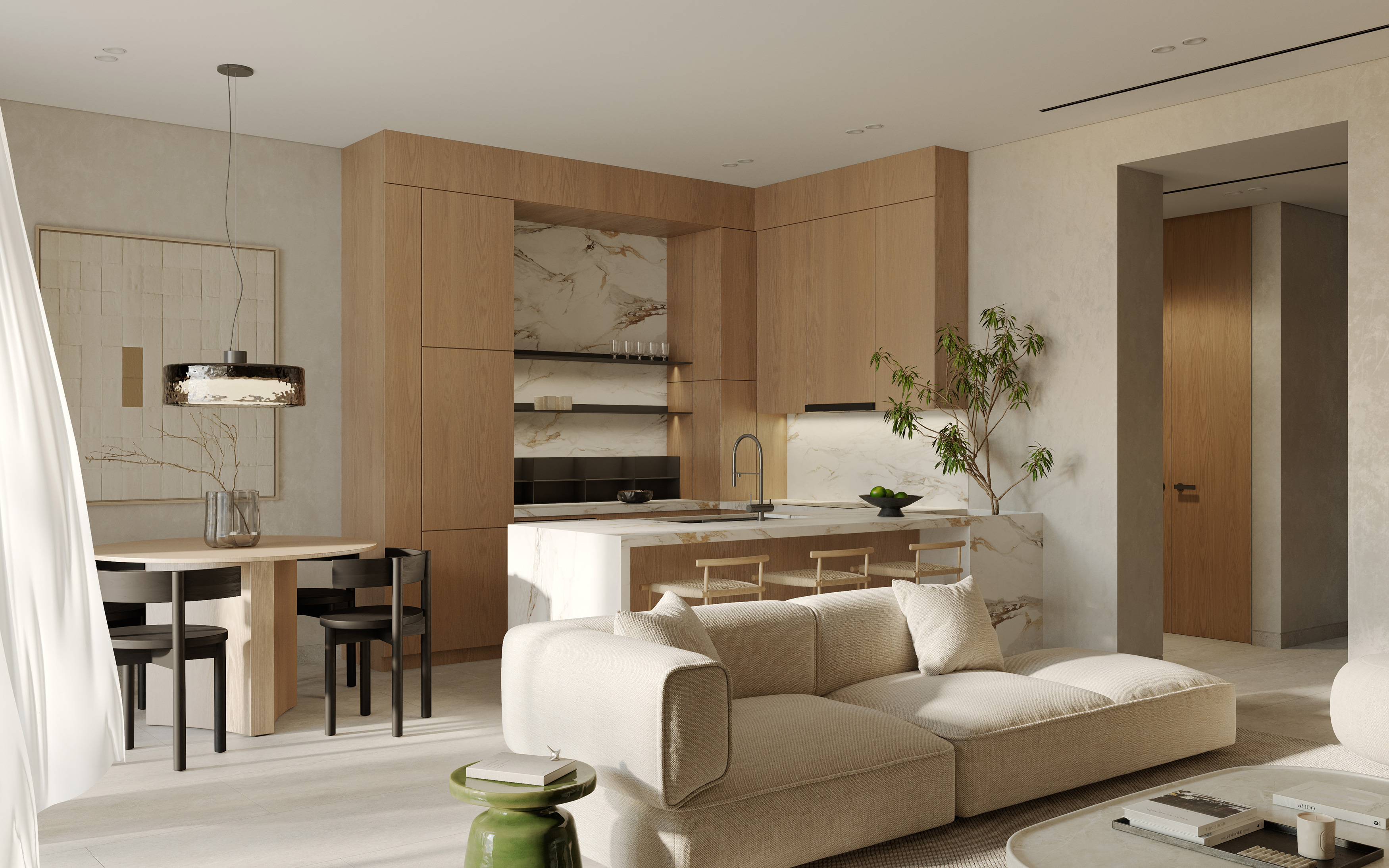 1 Bedroom — Kitchen