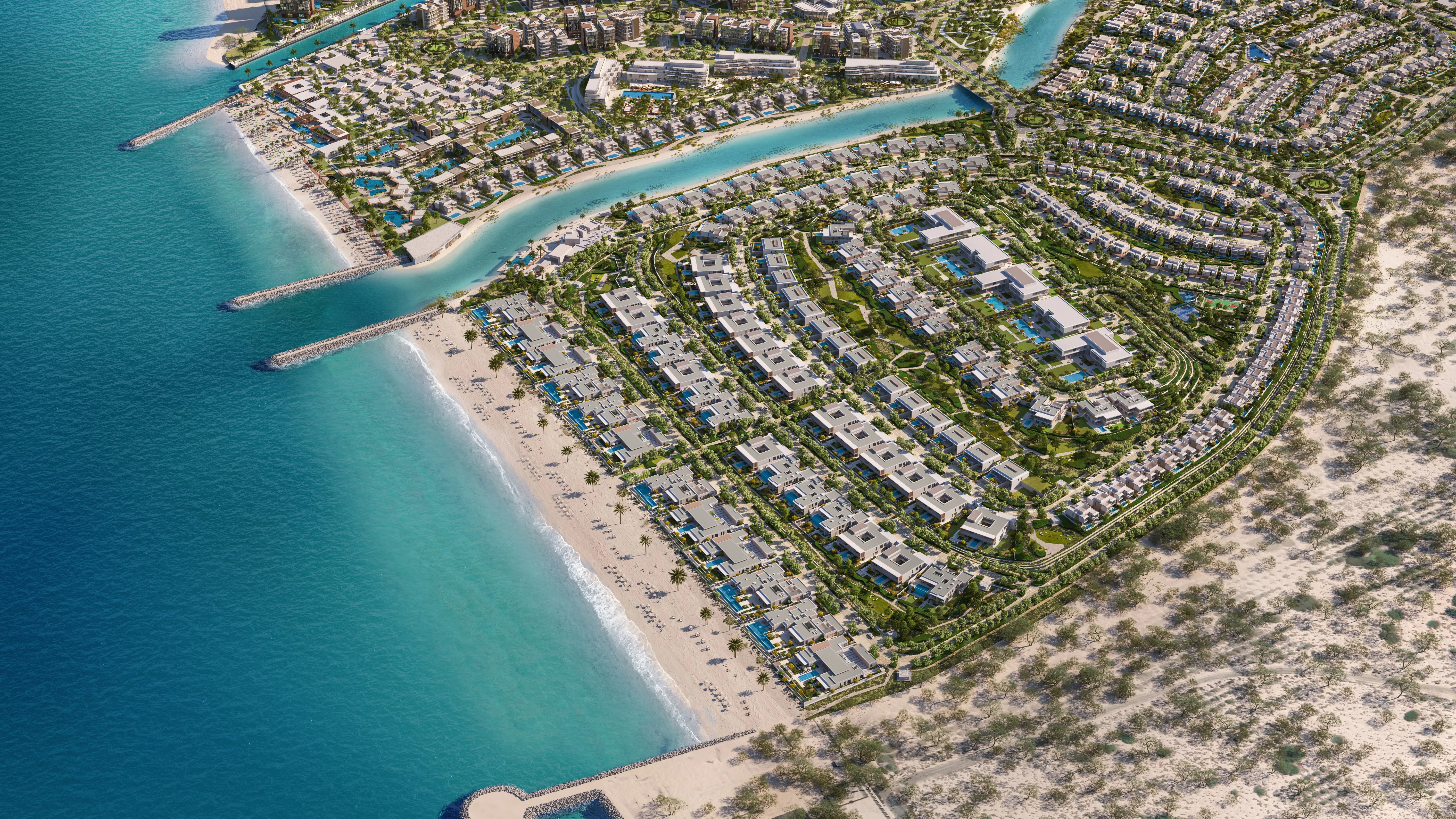 BAYN Ghantoot — coastal masterplan amenities by Ora Developers