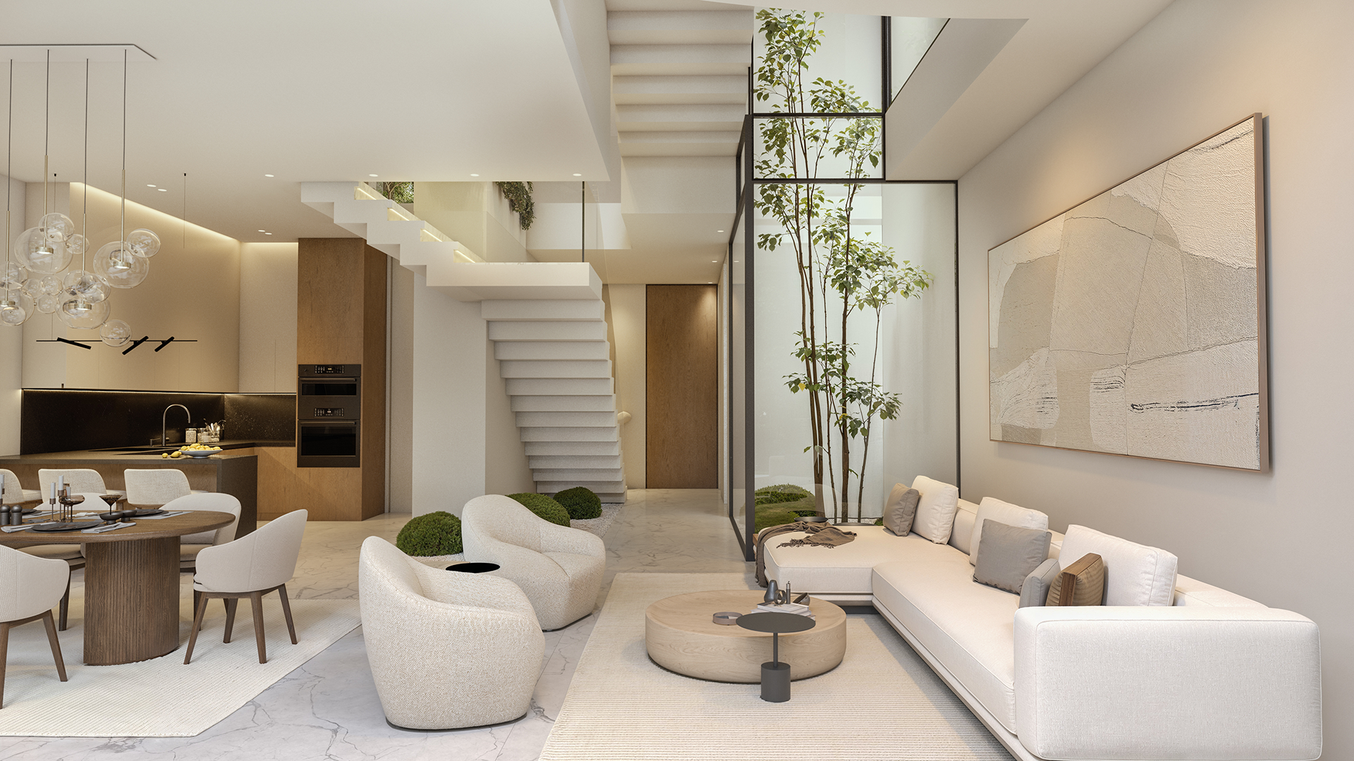 The Rise living room — Lunaya by ZAYA FIVE